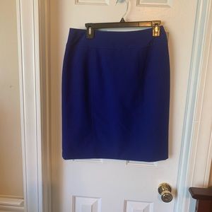 Royal blue pencil skirt size 12